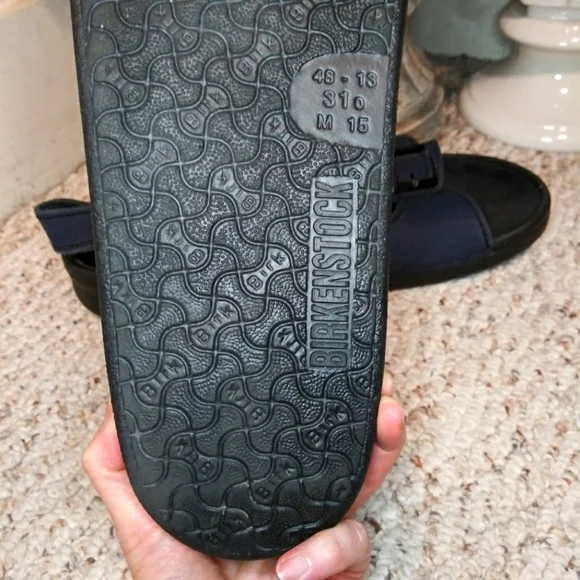 Birkenstock Tatami Nebraska Navy Nubuck, Slingback Sandal-Men's Size 15 Narrow - Picture 8 of 9